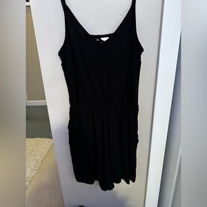 Girls Black Romper